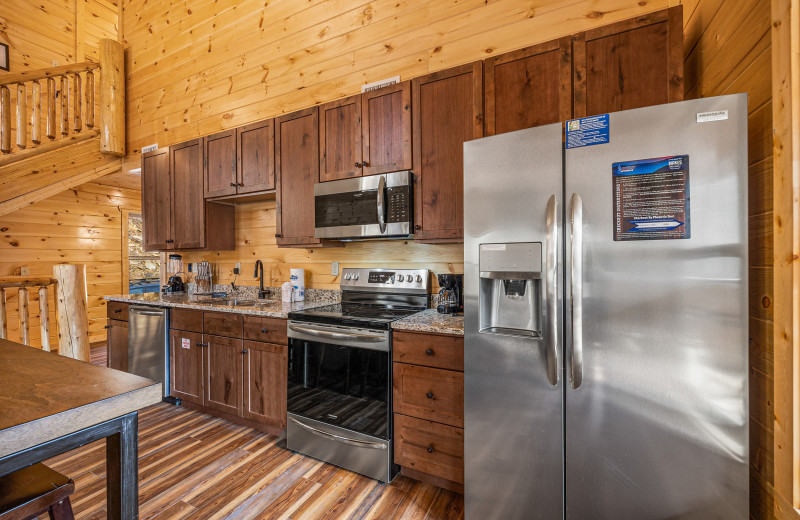 Kitchen at American Patriot Getaways - Swimmin' Hole In 1.