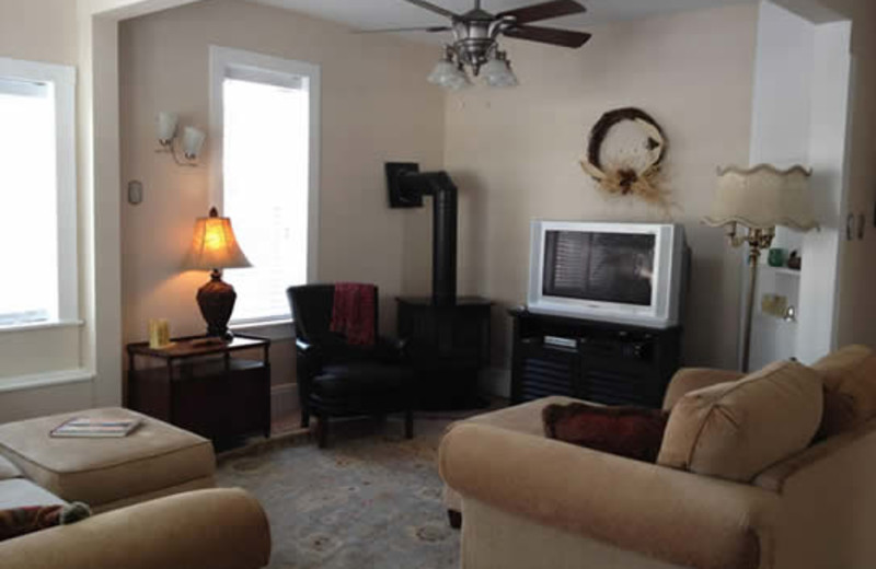 Cabin living room at Range Property Management.