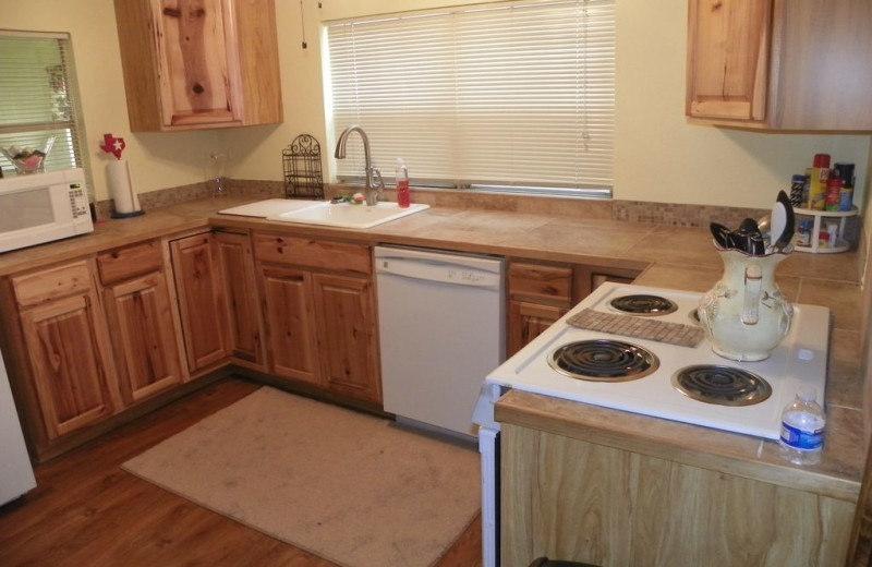 Kitchen at Hill Country Cabin.