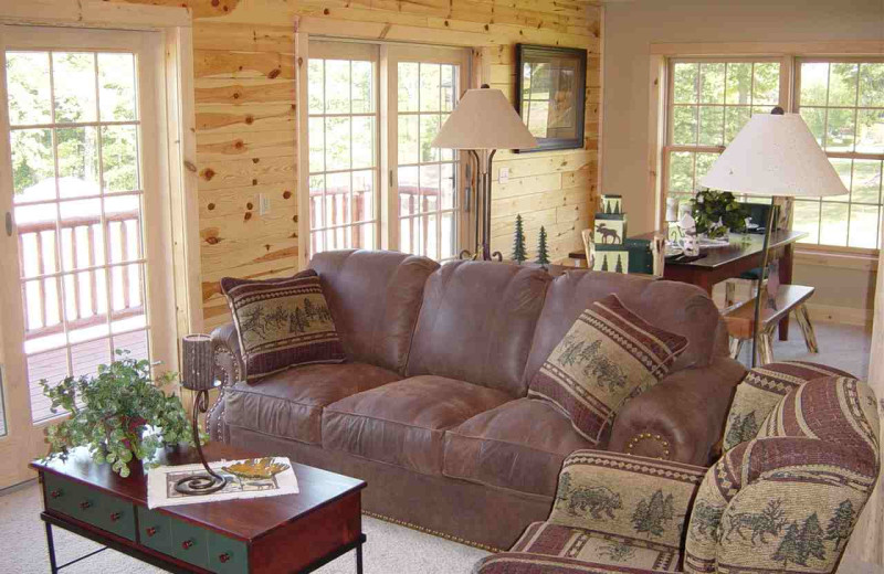 Guest living room at Otsego Club and Resort.