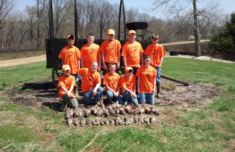 Pheasant hunting at Harpole's Heartland Lodge.