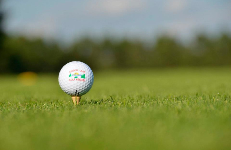 Golfing at Spider Lake Golf Resort