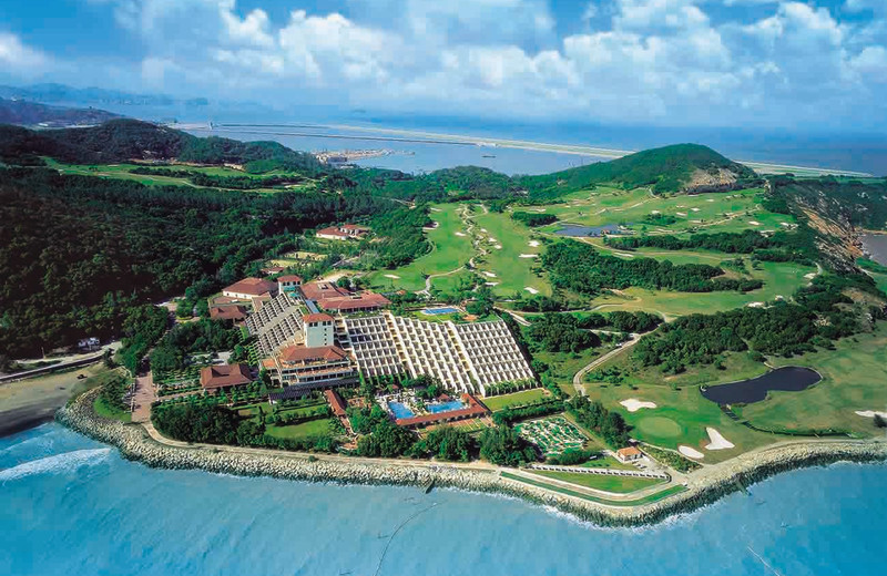 Aerial view of Westin Resort Macau.