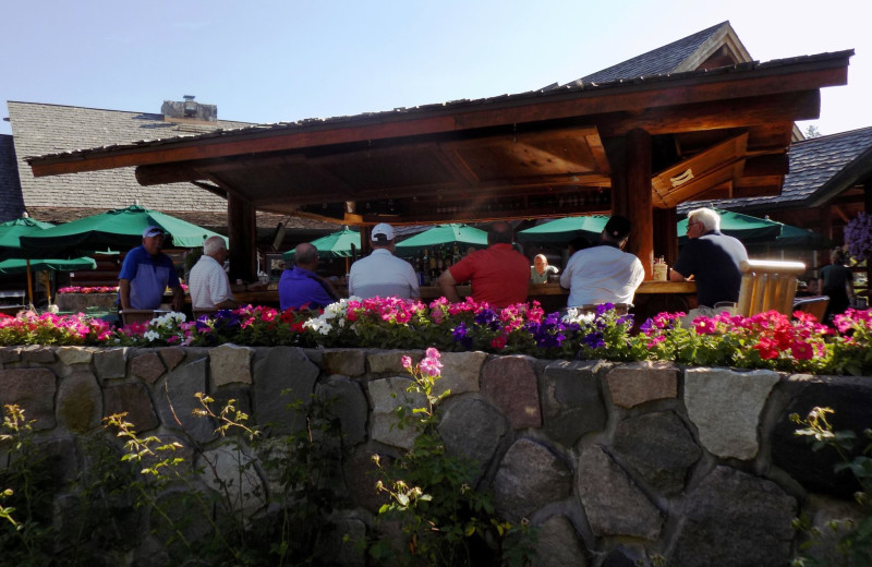 Patio at Garland Lodge and Resort.