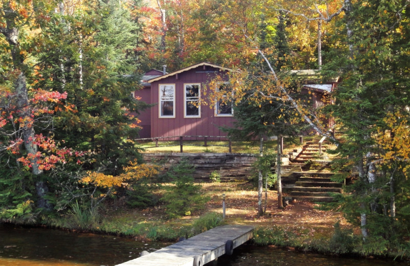 Cabin exterior at Gypsy Villa Resort.