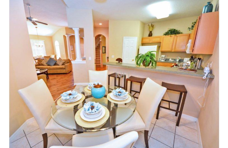 Rental dining room at Favorite Vacation Homes.