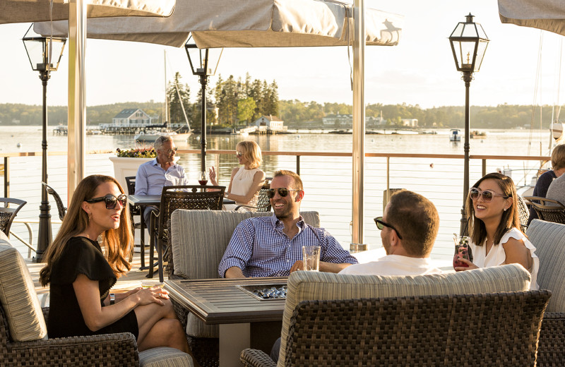 Dining at Boothbay Harbor Oceanside Golf Resort.