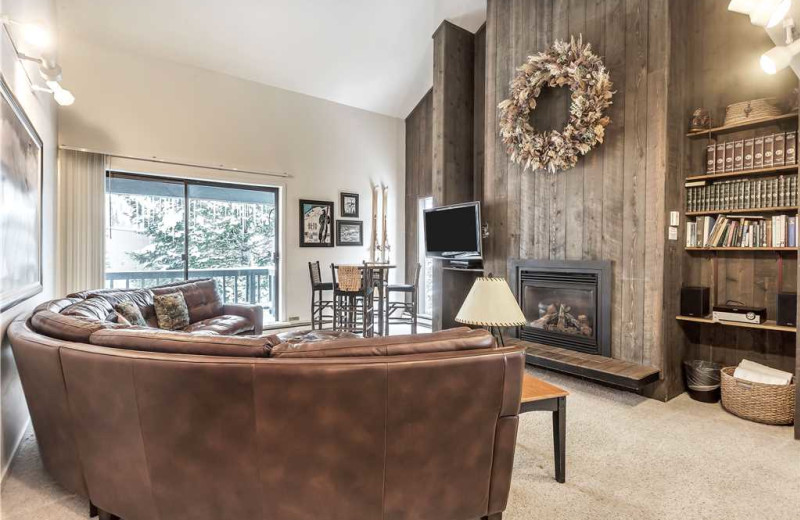 Rental living room at Canyon Services Vacation Rentals.