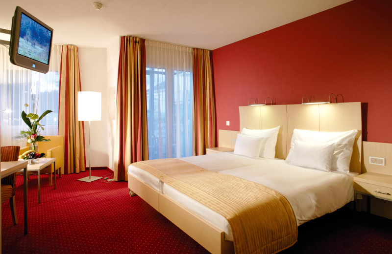 Guest room at Grand Hotel des Bains.