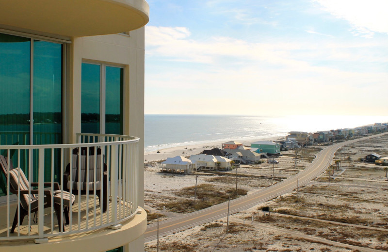 Rental balcony at Beachball Properties.