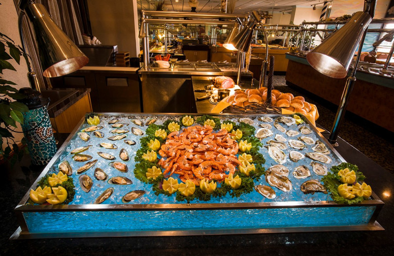 Seafood buffet at The Oceanfront Inn.