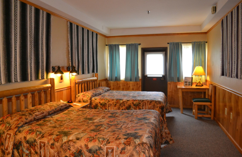 Guest room at YMCA Trout Lodge & Camp Lakewood.