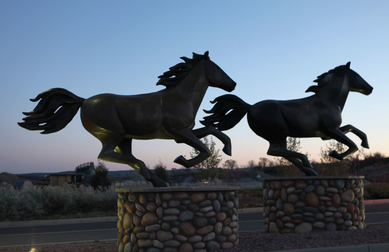 Sculptures at Sky Ute Casino Resort.