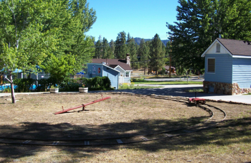 Children's train at Blue Horizon Lodge.