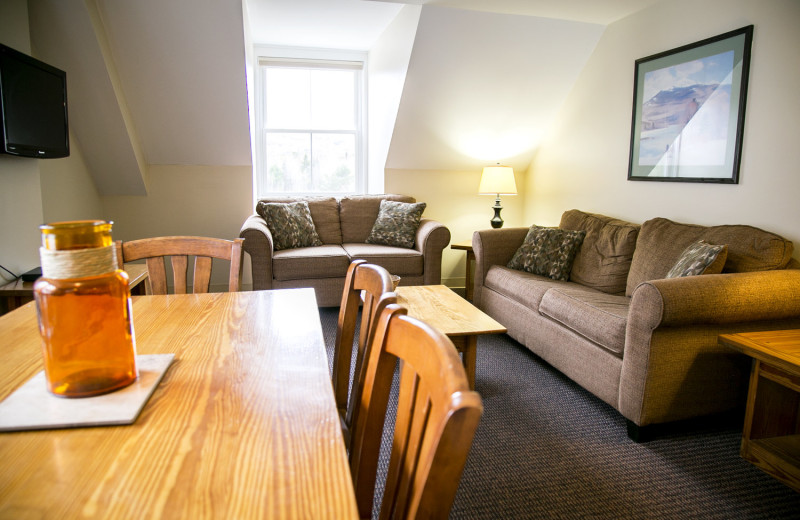 Guest living room at Town Square Condominiums.