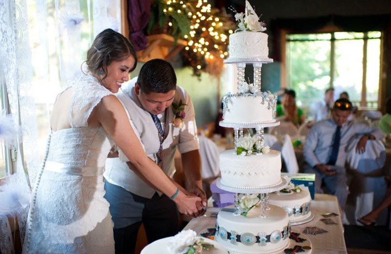 Wedding reception at Echo Basin Cabin And RV Resort.