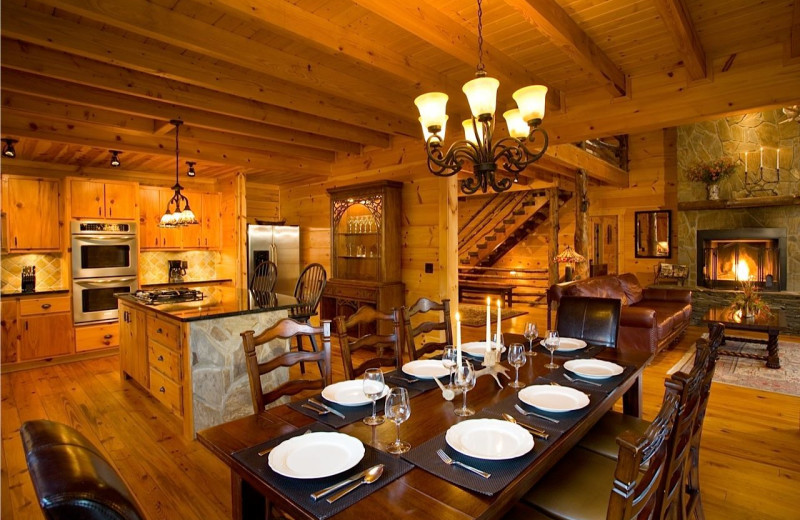 Cabin kitchen at Cabin Rentals of Georgia.