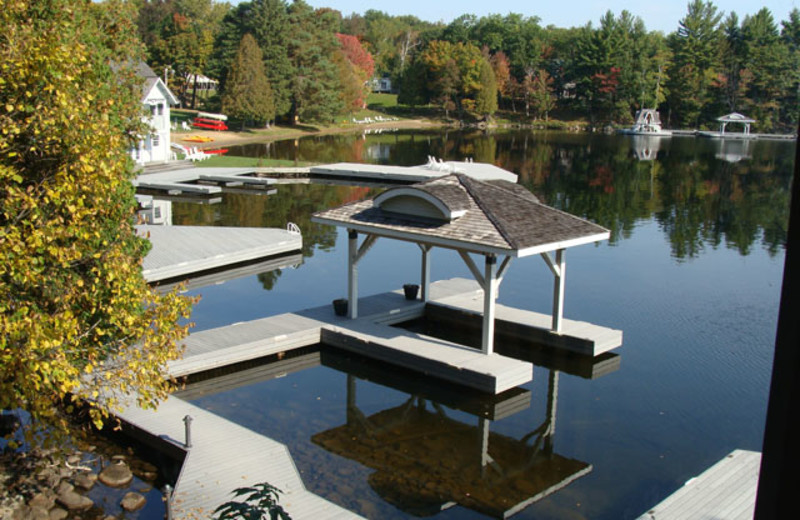 Beautiful lake view at Port Cunnington Lodge.