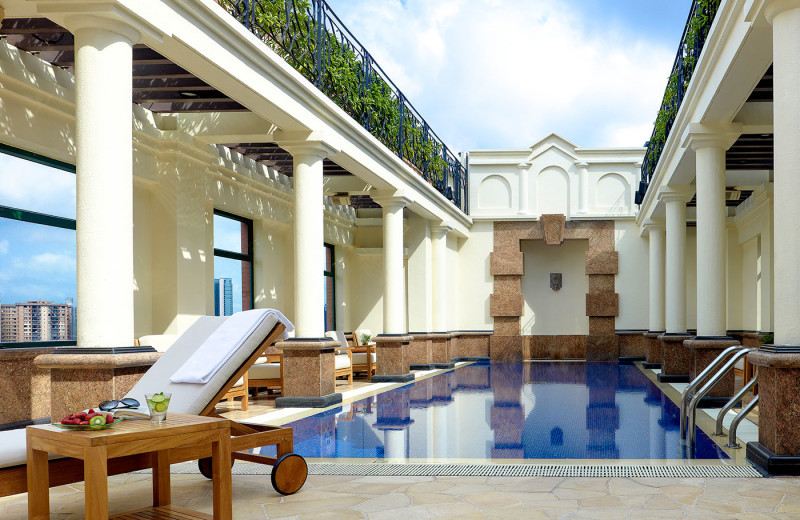 Pool at Eaton Hotel Hong Kong.