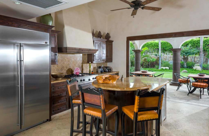 Rental kitchen at Sun Cabo Vacations.