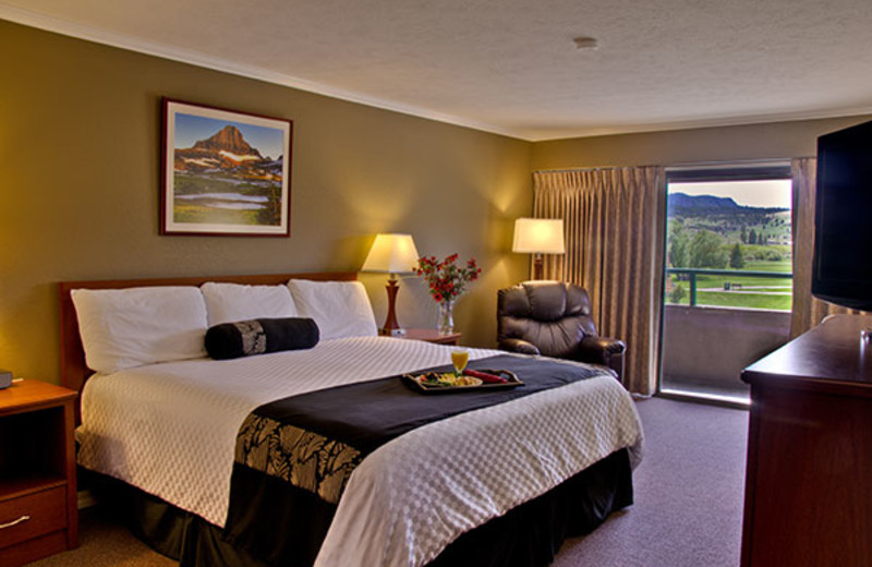 Guest room at Fairmont Hot Springs Resort.