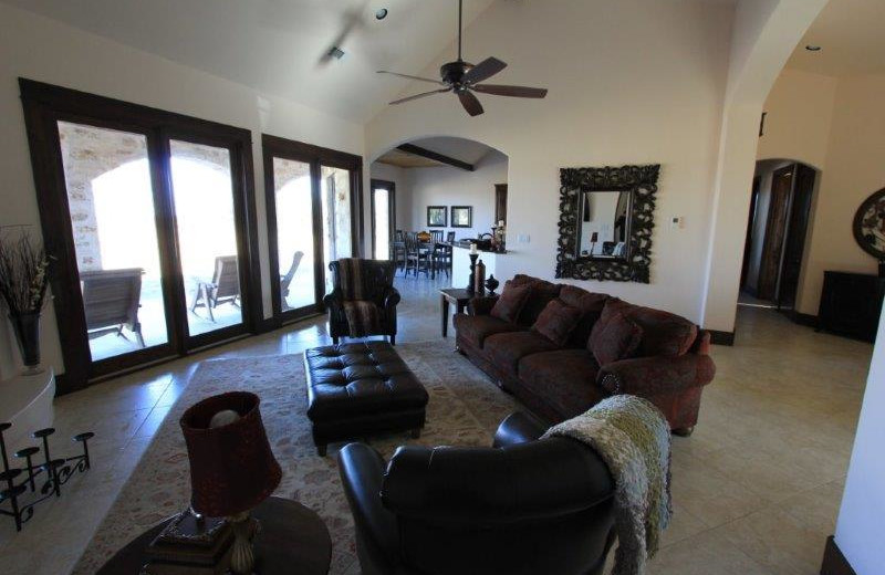 Rental living room at The Vineyard at Florence.