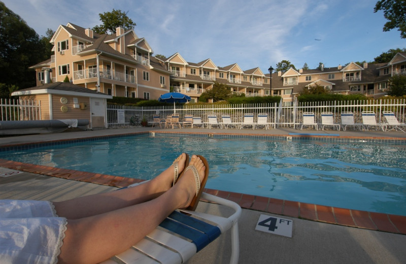 Outdoor pool at Westwood Shores Waterfront Resort.