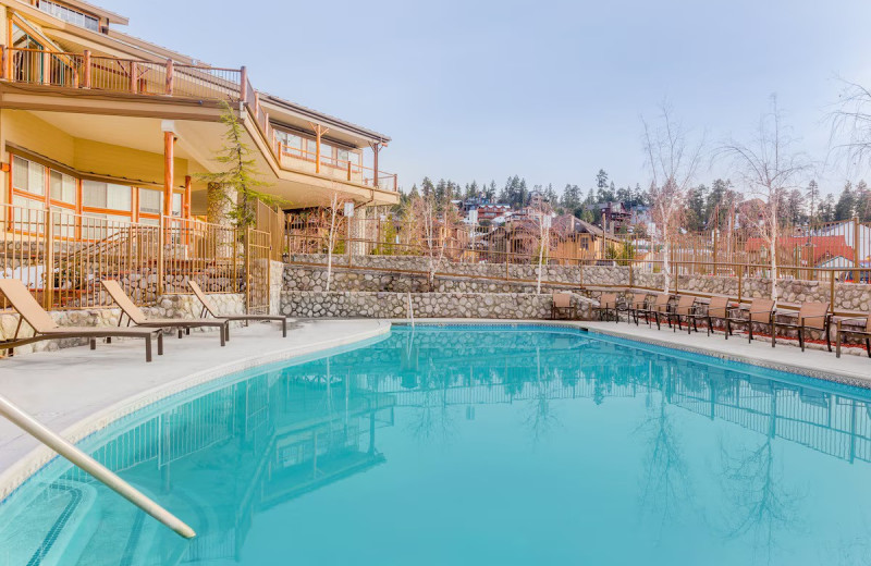 Outdoor pool at Holiday Inn Resort The Lodge at Big Bear Lake.