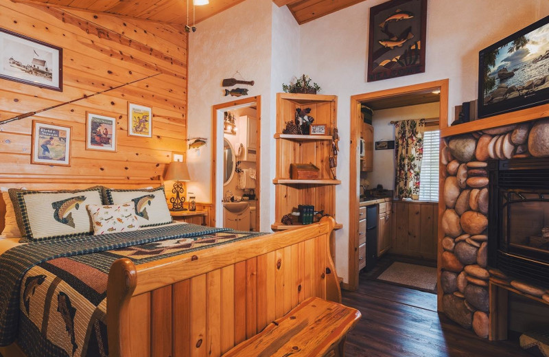 Guest room at Fireside Lodge.