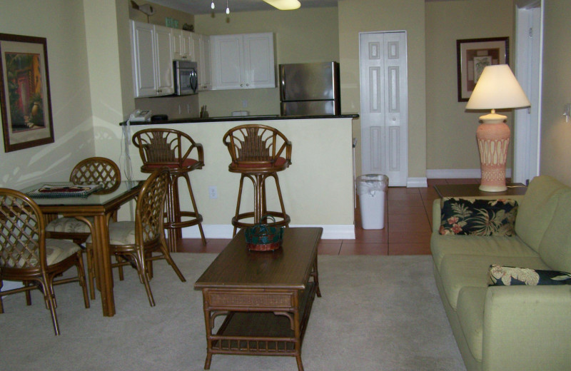 Rental kitchen at Madeira Bay Resort.