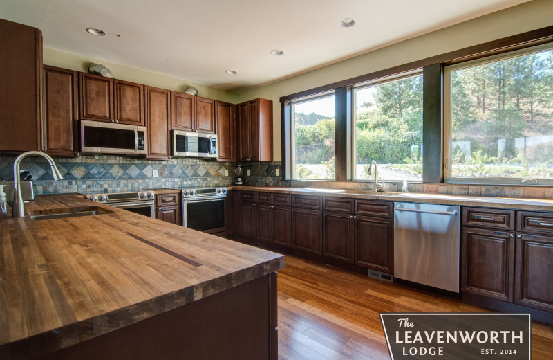 Kitchen at The Leavenworth Lodge.