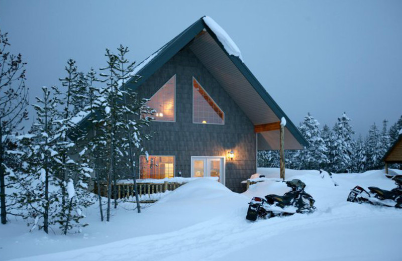 Exterior view of Island Park Cabins.