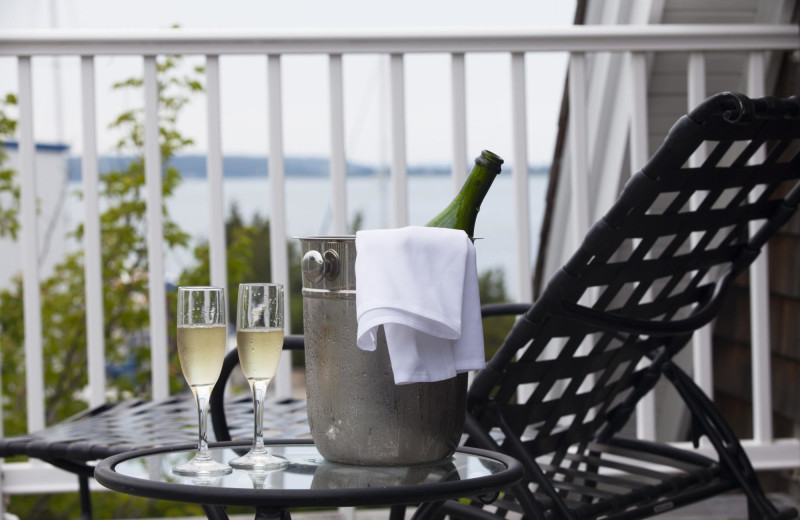 Guest balcony at East Hampton Point and Marina.