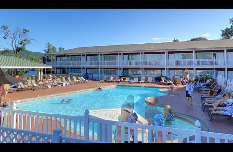 Outdoor pool at The Georgian Lakeside Resort.