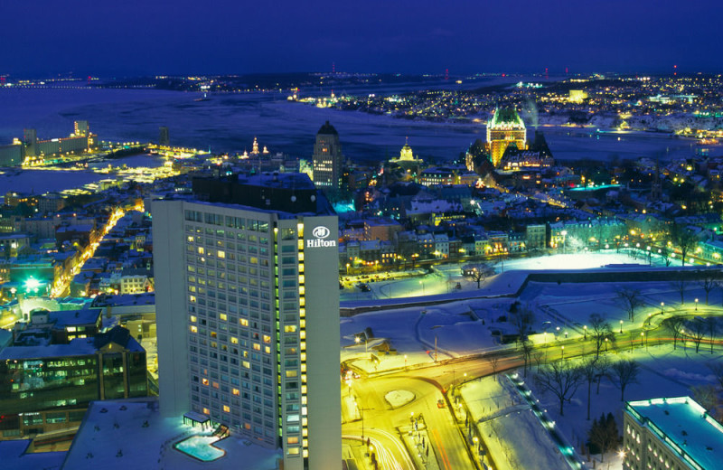 Exterior view of Hilton Quebec.