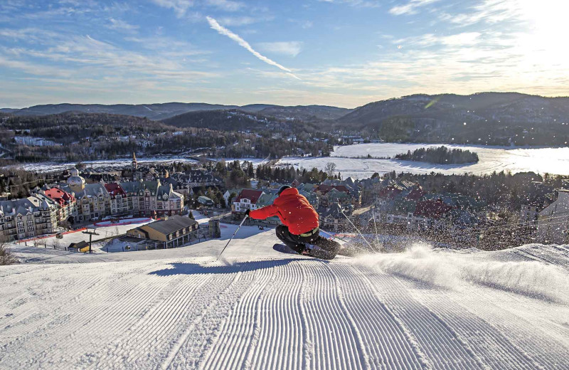 Skiing at Fairmont Tremblant Resort.