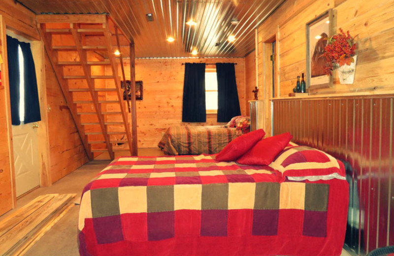 Rental bedroom at Edelweiss Mountain Lodging.