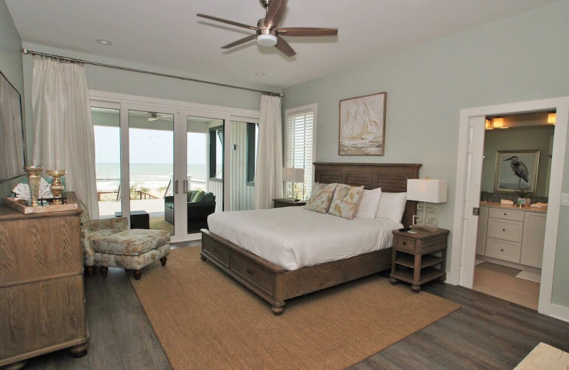 Rental bedroom at East Islands Rentals.