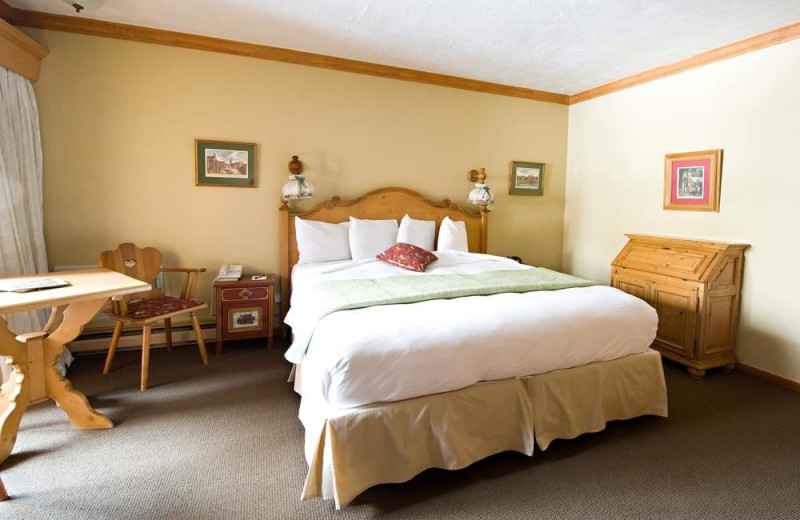 Guest room at Alpenhof Lodge.