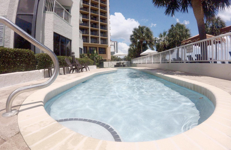 Outdoor pool at The Strand Resort Myrtle Beach.
