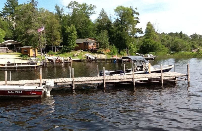 Dock view at Glenwood Lodge.