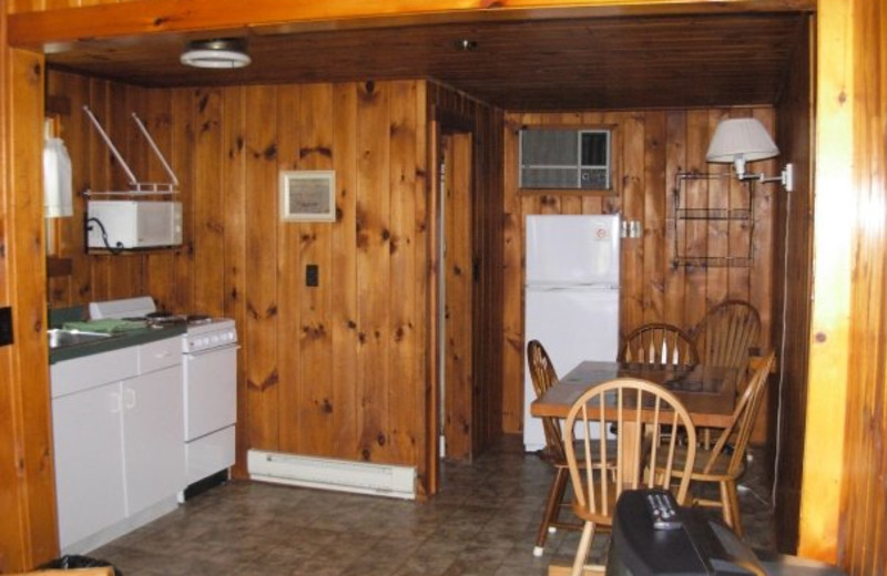 Interior cottage view at Diamond Cove Cottages.