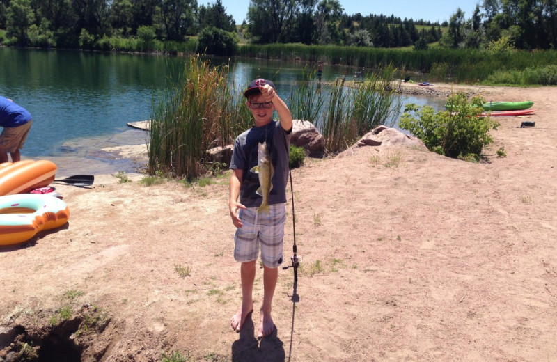 Fishing at Granite Springs Lodge.