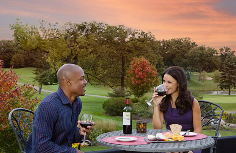 Outdoor dining at Eaglewood Resort & Spa.