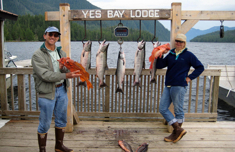 Fishing at Yes Bay Lodge.