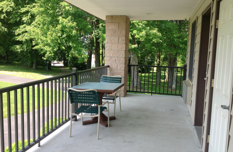 Laurel Ridge porch at Central House Family Resort.