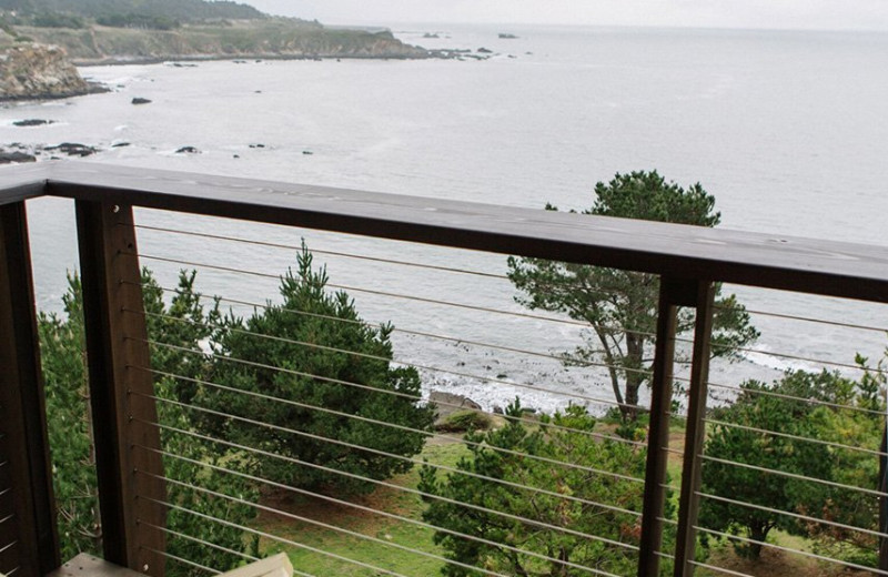 Guest balcony at Timber Cove Inn.