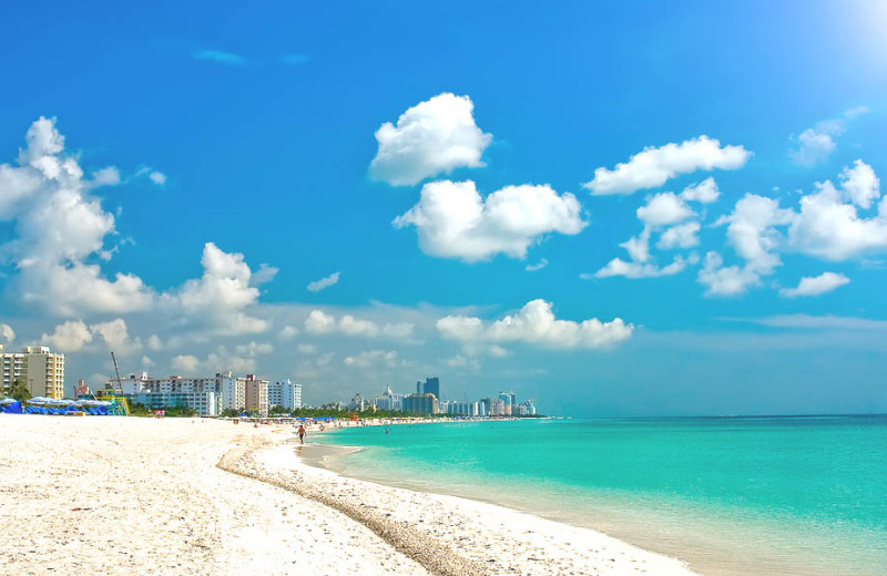 The beach at Gulf Strand Resort.