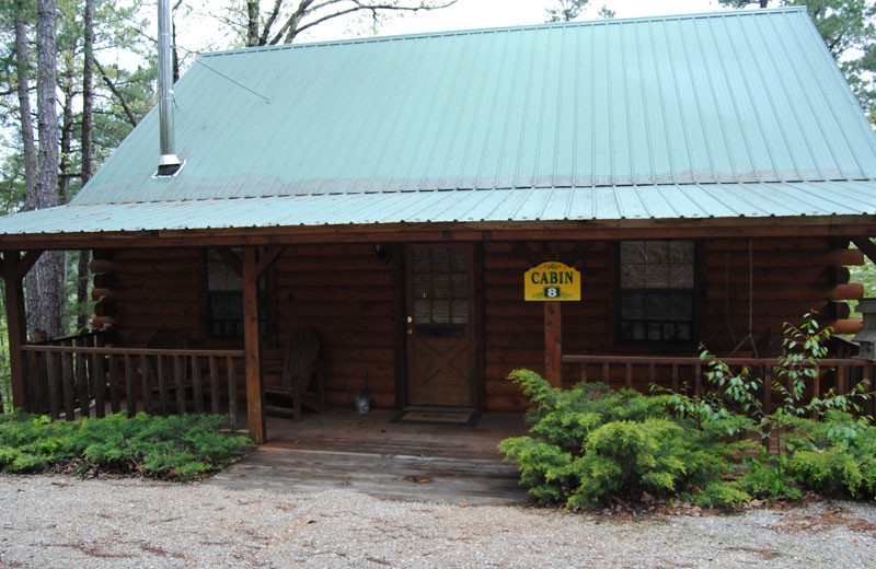 Cabin exterior at Cabin Fever Resort.