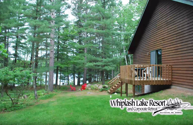 Cabin exterior at Whiplash Lake Resort.